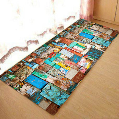 Tapete Antideslizante de Cocina y Dormitorio con Patrón de Madera - Image 20