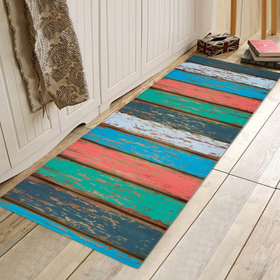 Tapete Antideslizante de Cocina y Dormitorio con Patrón de Madera - Image 10