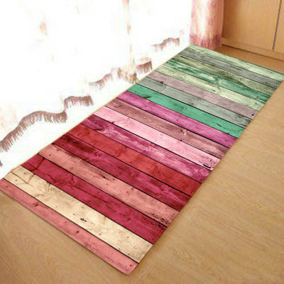 Tapete Antideslizante de Cocina y Dormitorio con Patrón de Madera - Image 4