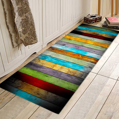 Tapete Antideslizante de Cocina y Dormitorio con Patrón de Madera - Image 7