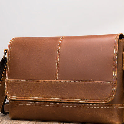 Maletín Bandolera de Cuero Genuino para Hombre - Image 6