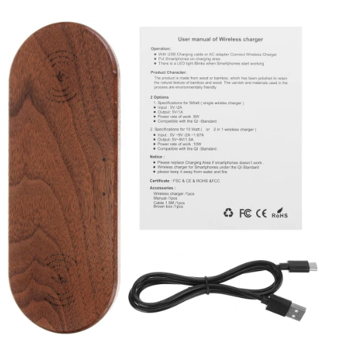 Cargador Inalámbrico de Madera - Image 5