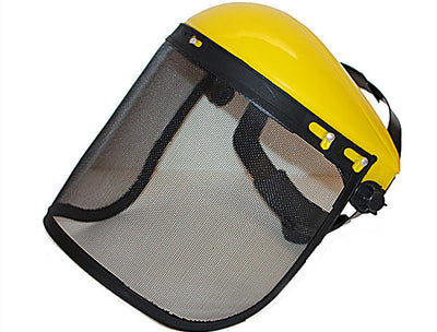 Máscara Protectora para Cortacésped - Pantalla Facial de Acero Mallado Amarilla, Resistente a Impactos - Image 10
