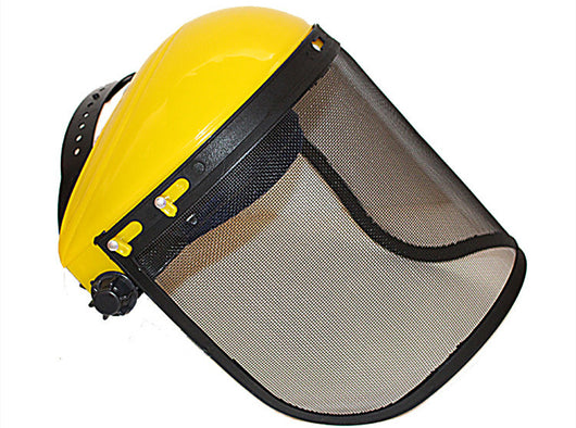 Máscara Protectora para Cortacésped - Pantalla Facial de Acero Mallado Amarilla, Resistente a Impactos - Image 8