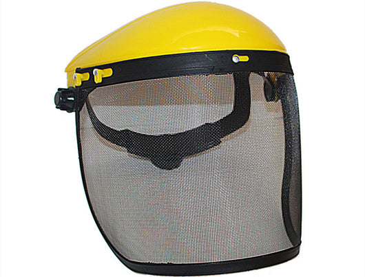 Máscara Protectora para Cortacésped - Pantalla Facial de Acero Mallado Amarilla, Resistente a Impactos - Image 9