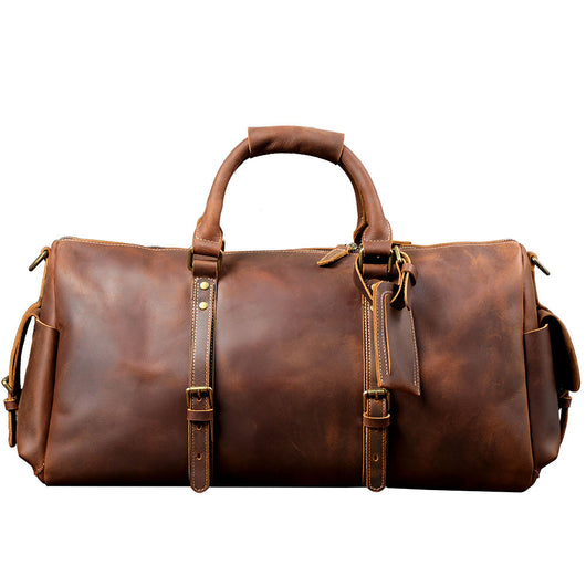 Bolsa de Viaje en Cuero Premium de Grano Superior