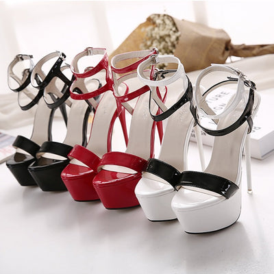 Tacones Stiletto Plataforma con Tiras Ajustables - Image 8