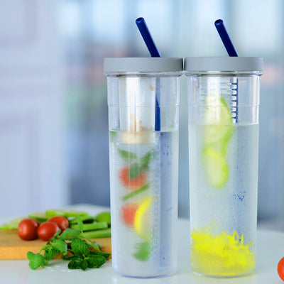 Botella Infusora de Agua con Frutas - Botella Deportiva Reutilizable para Limón y Jugos - Image 5