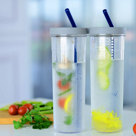 Botella Infusora de Agua con Frutas - Botella Deportiva Reutilizable para Limón y Jugos - Image 5