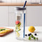 Botella Infusora de Agua con Frutas - Botella Deportiva Reutilizable para Limón y Jugos