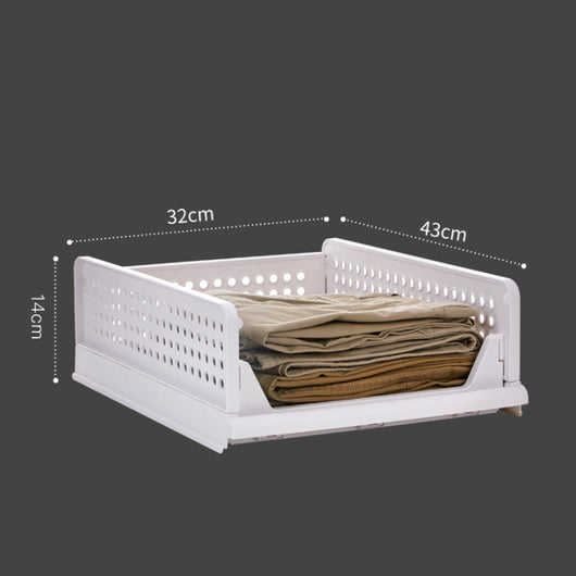 Organizador de Ropa Plegable Multi-Nivel con Tabla de Doblado Ajustable