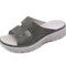Pantuflas Cuña de Cuero con Remaches para Mujer