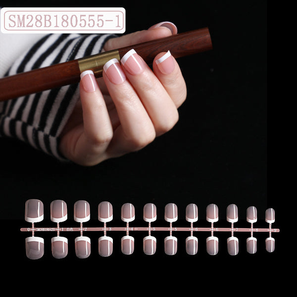 Manicura Francesa Rosa Europeo Americano Premium