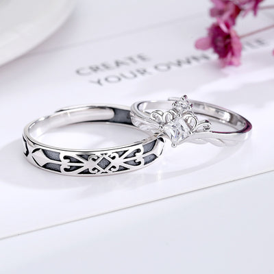 Anillos de Pareja La Princesa y el Caballero - Plata Esterlina S925 - Image 7