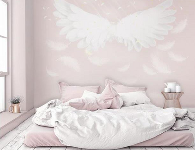 Papel Tapiz Alas de Ángel Estilo Instagram para Restaurantes y Cafés - Image 10