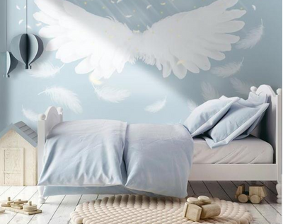 Papel Tapiz Alas de Ángel Estilo Instagram para Restaurantes y Cafés - Image 15