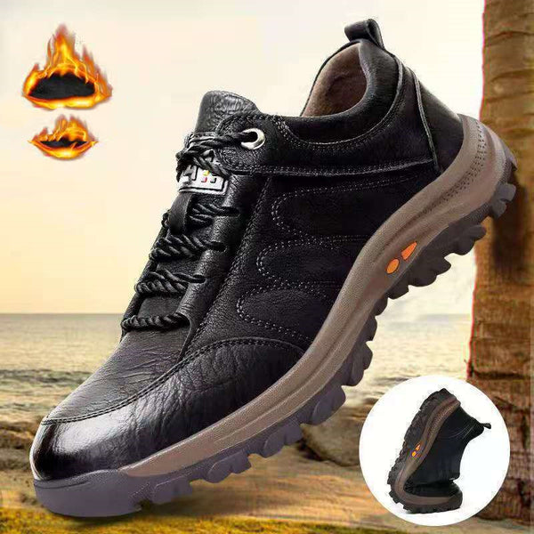 Zapatos Deportivos de Cuero Casual para Hombre - Calidez y Comodidad Invierno