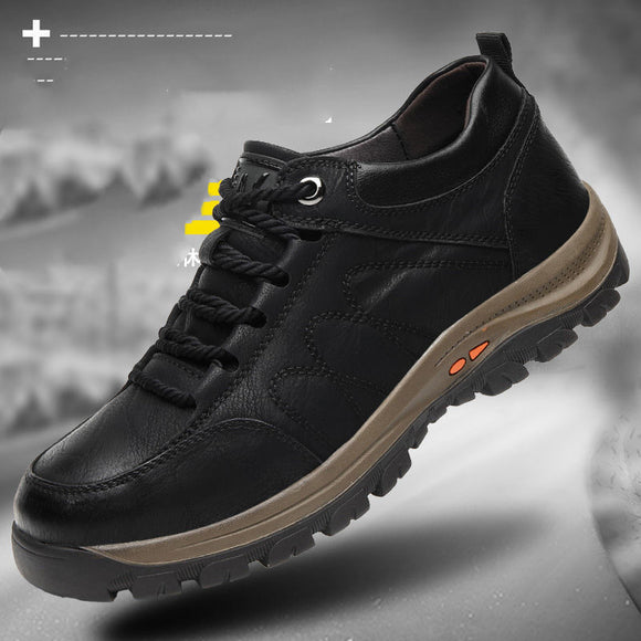 Zapatos Deportivos de Cuero Casual para Hombre - Calidez y Comodidad Invierno