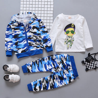 Conjunto de Tres Piezas Camuflaje con Diseño Infantil - Image 10