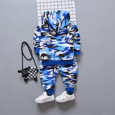 Conjunto de Tres Piezas Camuflaje con Diseño Infantil - Image 3