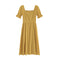 Vestido Retro Francés Campanilla Primavera Sobre la Rodilla con Cintura Definida