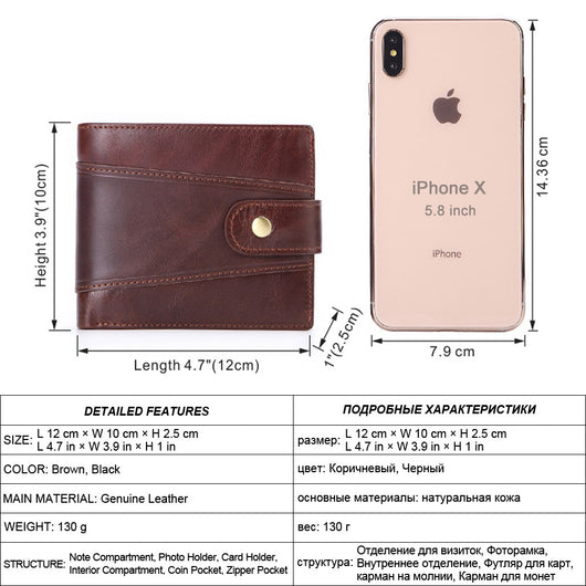 Cartera Ejecutiva de Cuero Genuino con Múltiples Compartimentos - Image 6