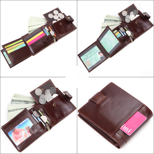 Cartera Ejecutiva de Cuero Genuino con Múltiples Compartimentos - Image 4