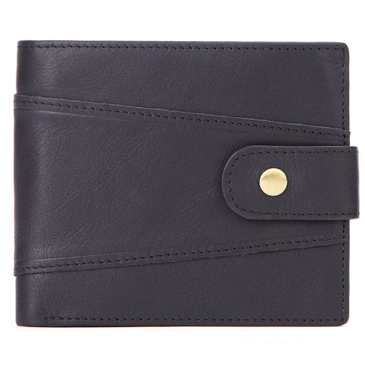 Cartera Ejecutiva de Cuero Genuino con Múltiples Compartimentos