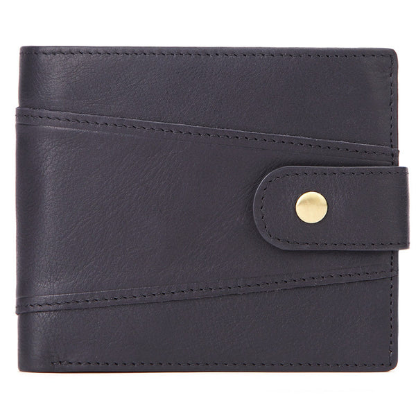 Cartera Ejecutiva de Cuero Genuino con Múltiples Compartimentos