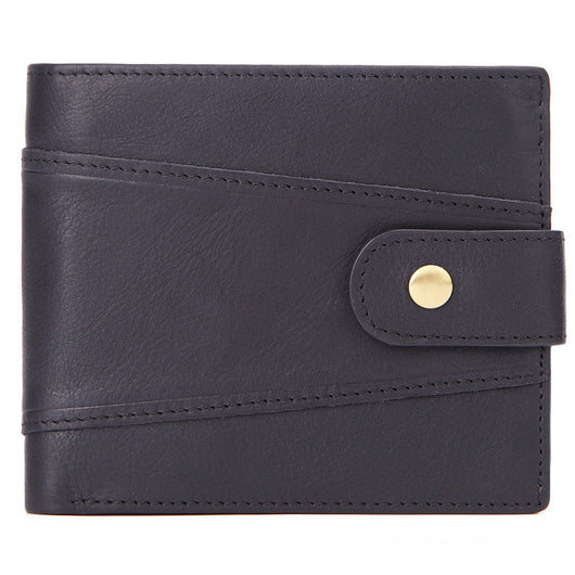 Cartera Ejecutiva de Cuero Genuino con Múltiples Compartimentos