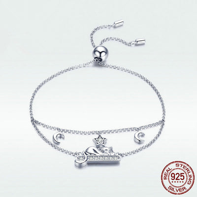 Pulsera Gato Plata 925 Personalizada - Joya de Moda
