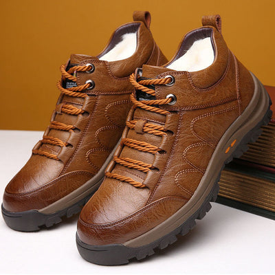 Zapatos Deportivos de Invierno para Hombre - Cuero y Lana - Image 8
