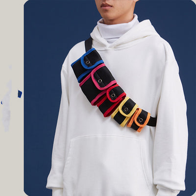 Mochila Mensajera Compacta con Diseño Moderno y Ajuste de Colores - Image 13