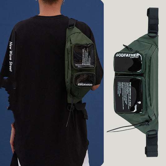 Mochila Mensajera Compacta con Diseño Moderno y Ajuste de Colores