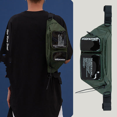 Mochila Mensajera Compacta con Diseño Moderno y Ajuste de Colores