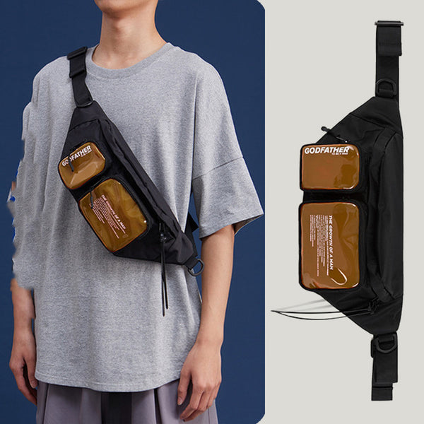 Mochila Mensajera Compacta con Diseño Moderno y Ajuste de Colores