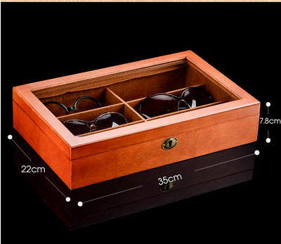 Estuche de Madera Estilo Europeo para Gafas con Cerradura de Seguridad - Image 10