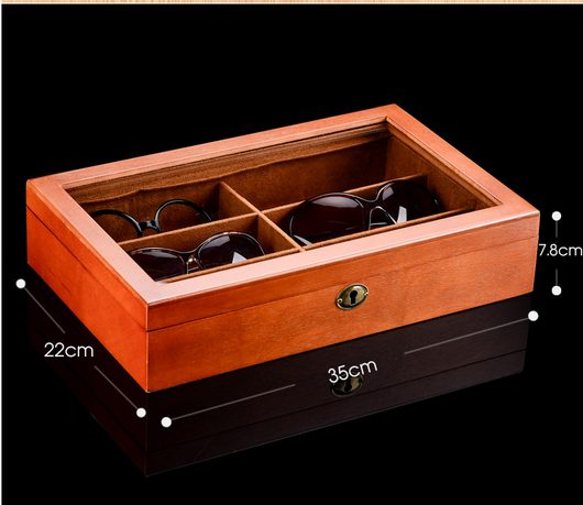 Estuche de Madera Estilo Europeo para Gafas con Cerradura de Seguridad - Image 10