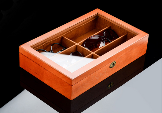 Estuche de Madera Estilo Europeo para Gafas con Cerradura de Seguridad - Image 11