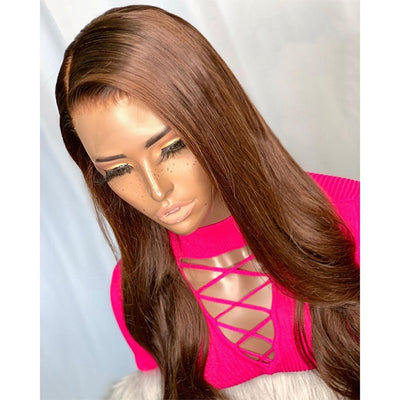 Peluca Rizada Larga de Color Liso - Cabello Europeo Americano para Mujeres - Image 5