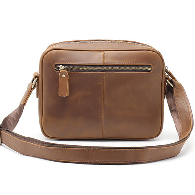 Bolsa Mensajera de Cuero Retro para Hombre - Estilo Negocios y Casual - Image 10