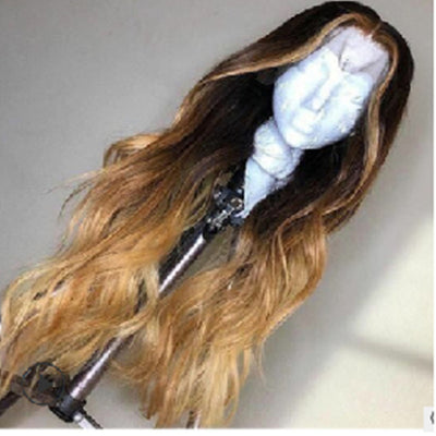 Peluca Anime Degradado Marrón Cabello Rizado Mediano - Fibra Sintética Premium - Image 8