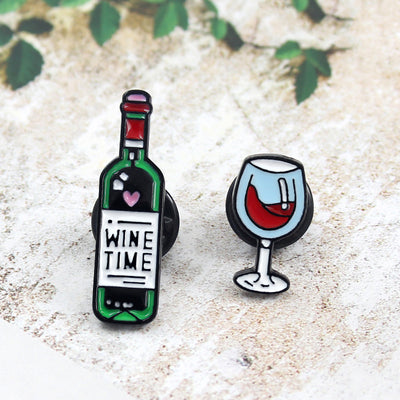 Broche de Botella de Vino Tinto con Efecto Goteo - Joyería Elegante - Image 11