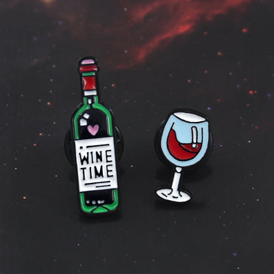 Broche de Botella de Vino Tinto con Efecto Goteo - Joyería Elegante - Image 12
