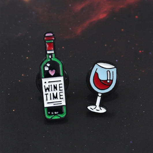 Broche de Botella de Vino Tinto con Efecto Goteo - Joyería Elegante - Image 12