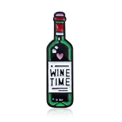 Broche de Botella de Vino Tinto con Efecto Goteo - Joyería Elegante - Image 7