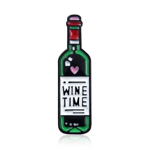 Broche de Botella de Vino Tinto con Efecto Goteo - Joyería Elegante - Image 7