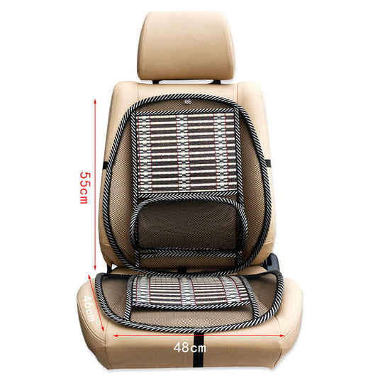 Cojín Refrigerante de Seda para Auto con Masaje y Soporte Lumbar