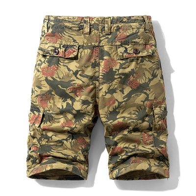 Pantalones Cargo Sueltos Camuflaje con Cinco Bolsillos y Pierna Recta - Image 9