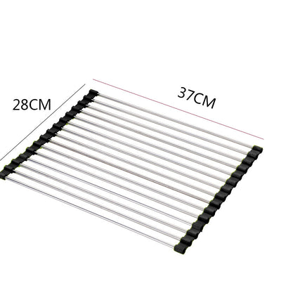 Escurridor Plegable de Acero Inoxidable para Fregadero - Image 46